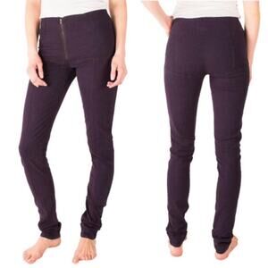 Prairie Underground Zipper Girdle Skinny Purplish Navy Pants